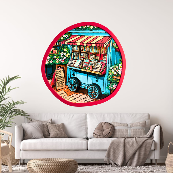 Stories on Wheel -  Acrylic Wall Art - 59cm