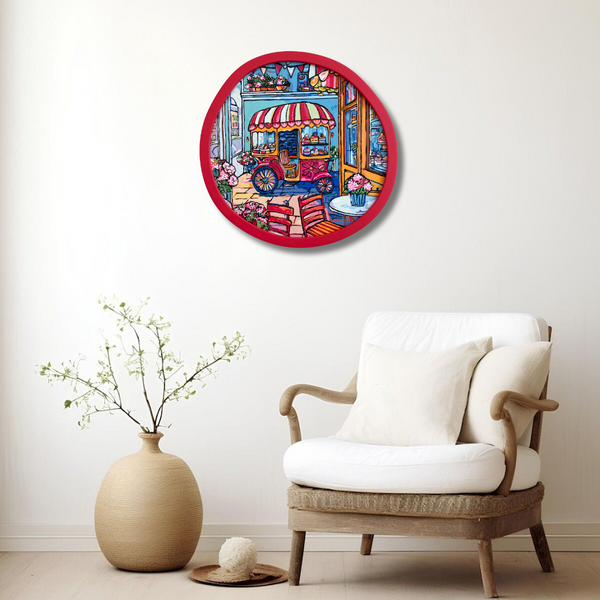 Swirl & Sweet Whirl - Cakeshop - Acrylic Art - 30cm