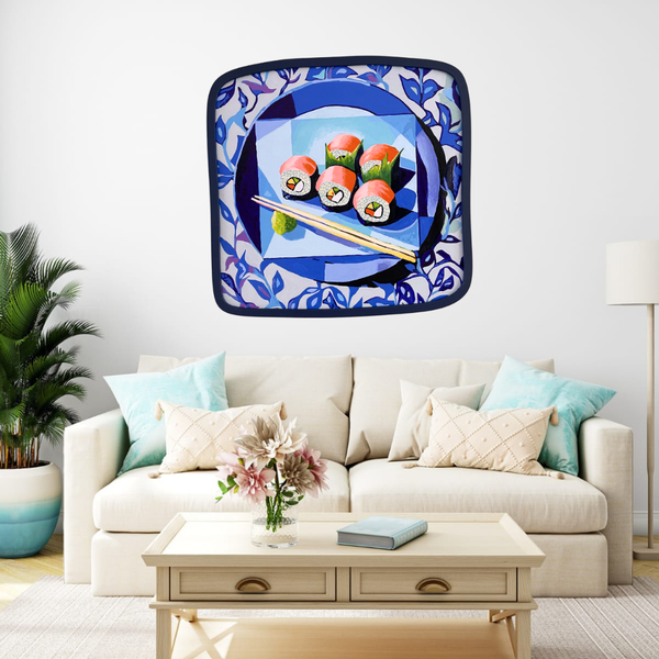 Sushi - Handmade Acrylic Wall Art - 50x50cm